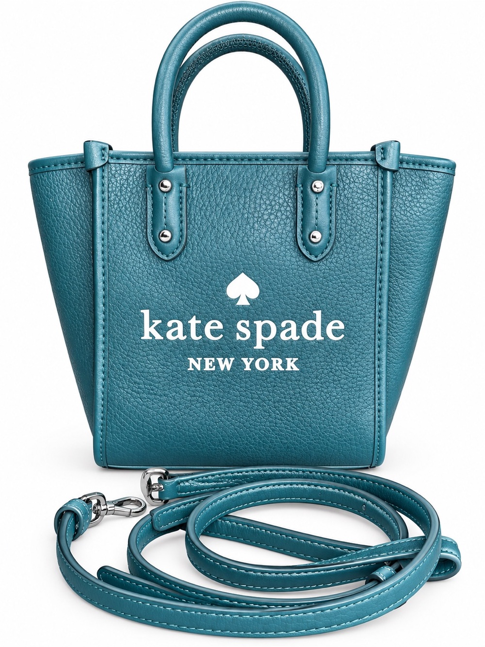kate spade Mini Ella Teal Pebbled Leather Mini Satchel